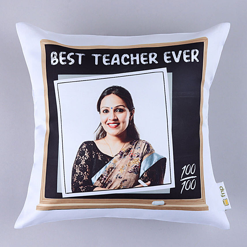 Best Teacher Ever Personalised Cushion