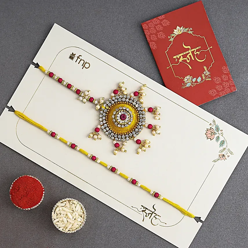 Bhaiya Bhabhi Rakhi N Celebration Cake Combo