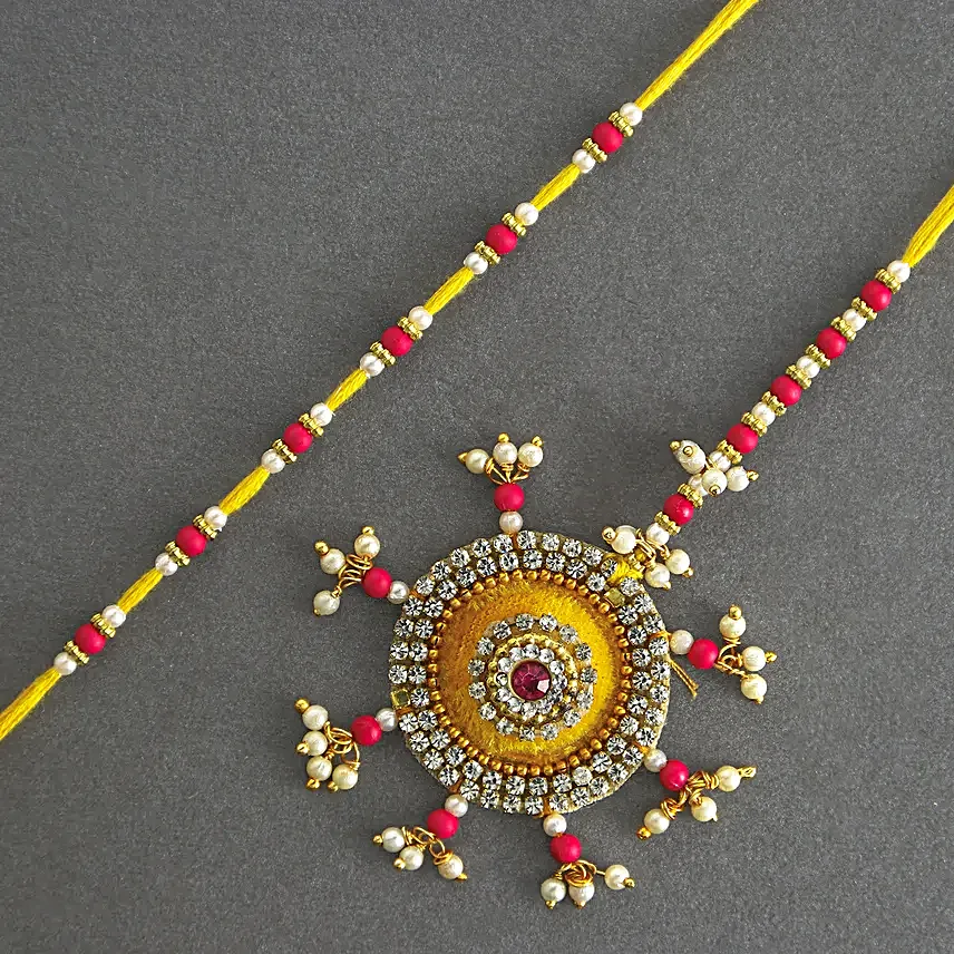 Bhaiya Bhabhi Rakhi N Celebration Cake Combo