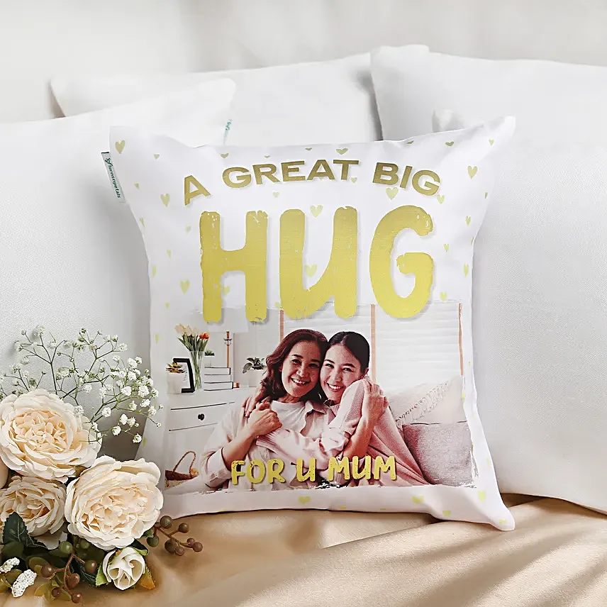 Big Hug Personalised Cushion Hand Delivery