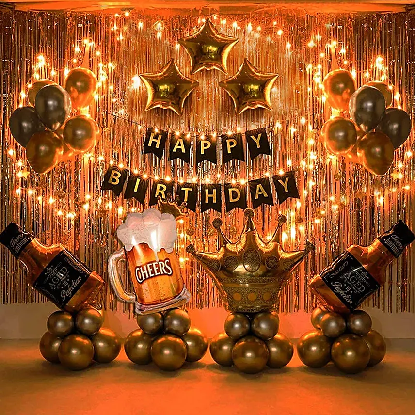 Birthday Balloon Decor For Husband