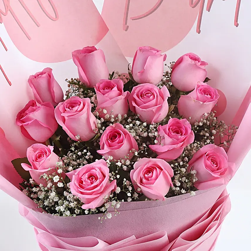 Birthday Blooms N Truffle Delight