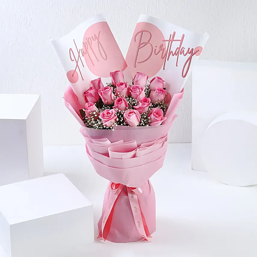 Birthday Blooms N Truffle Delight