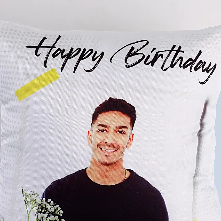 Birthday Cuddles Personalised Cushion