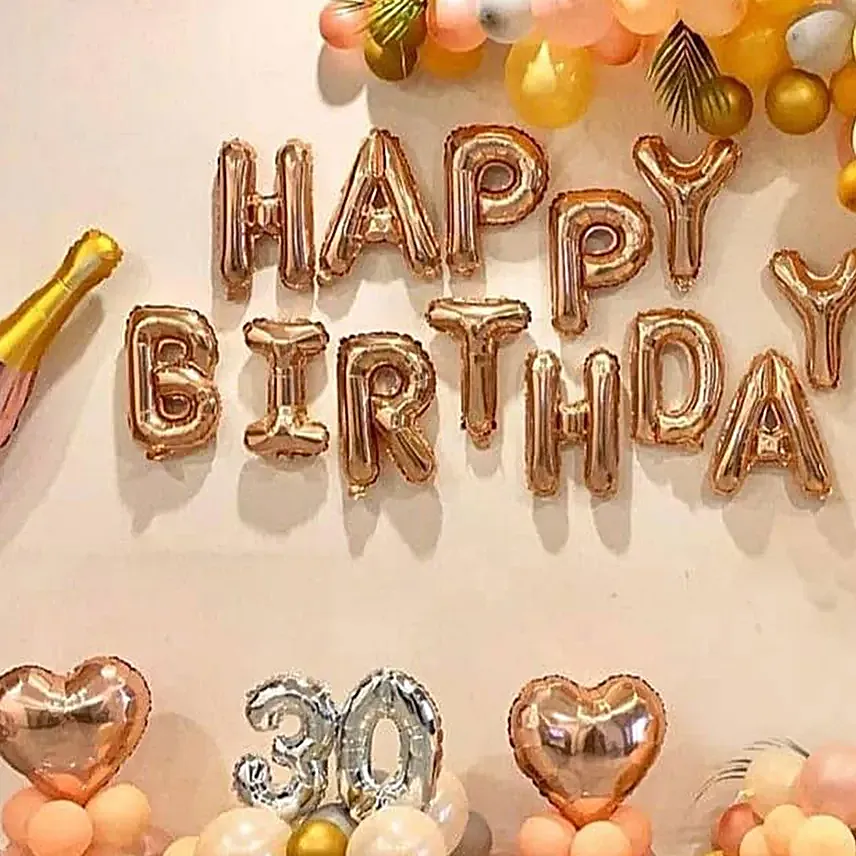 Birthday Personalised Premium Balloon Decor