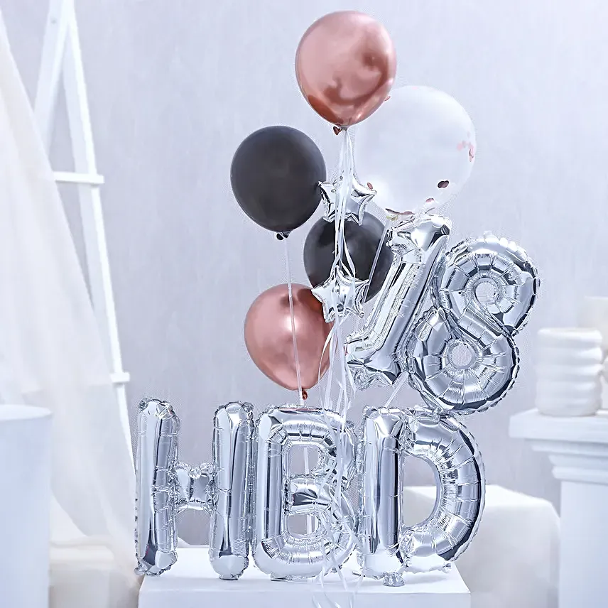 Birthday Surprise Balloons Bouquet
