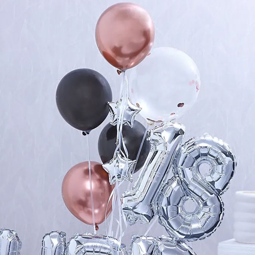 Birthday Surprise Balloons Bouquet