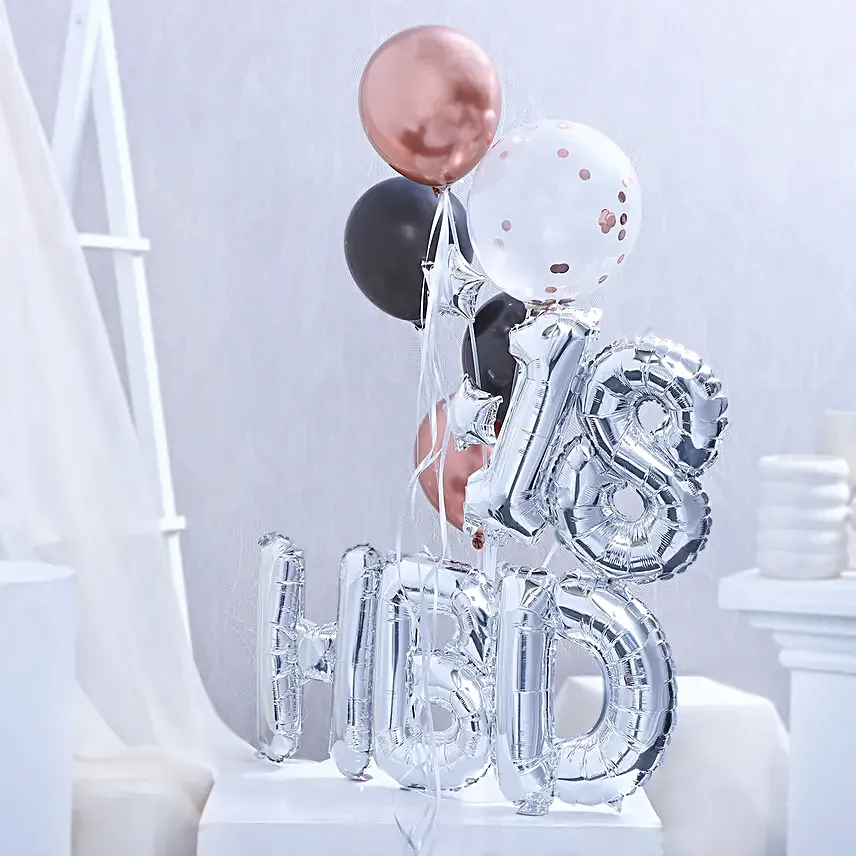 Birthday Surprise Balloons Bouquet