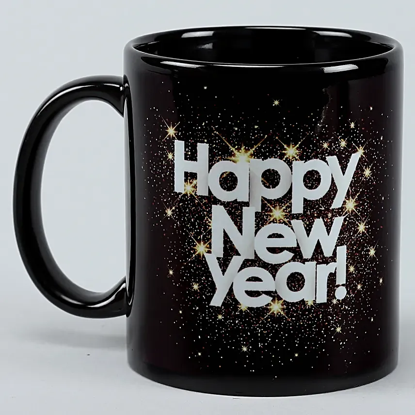 happy new year printed mug