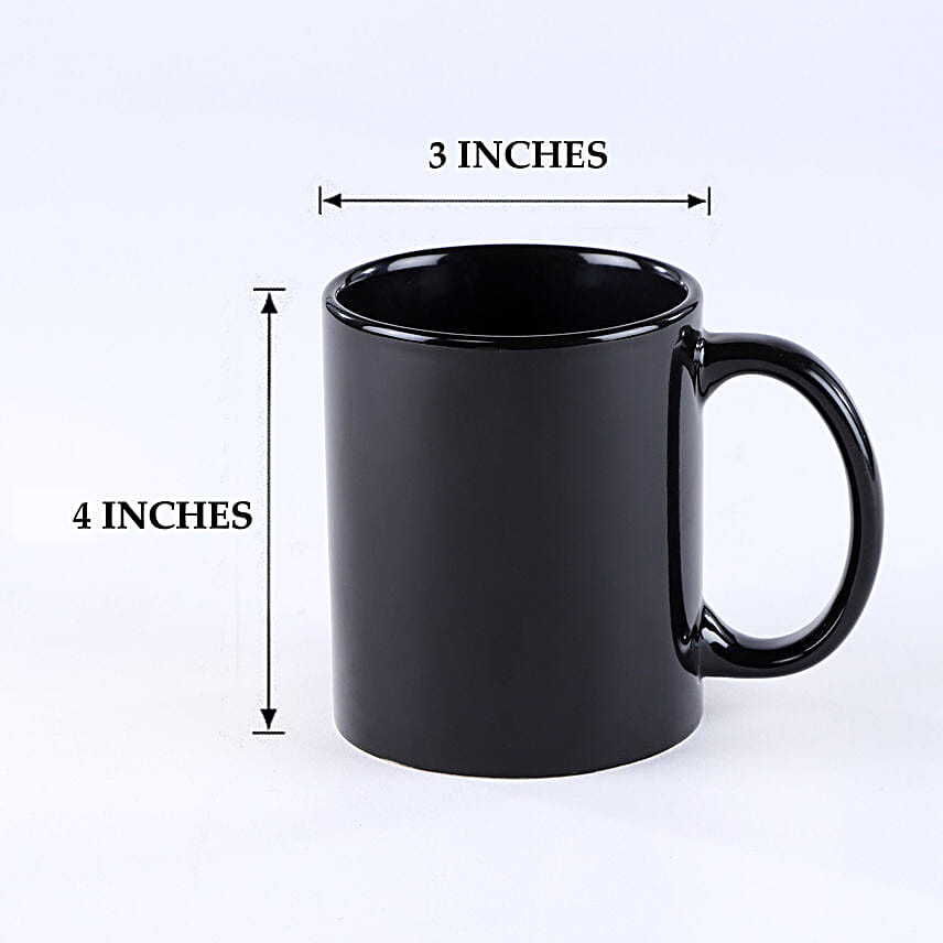 Personalized Coffee Mug- Black Coffee Mug in color for dads or others