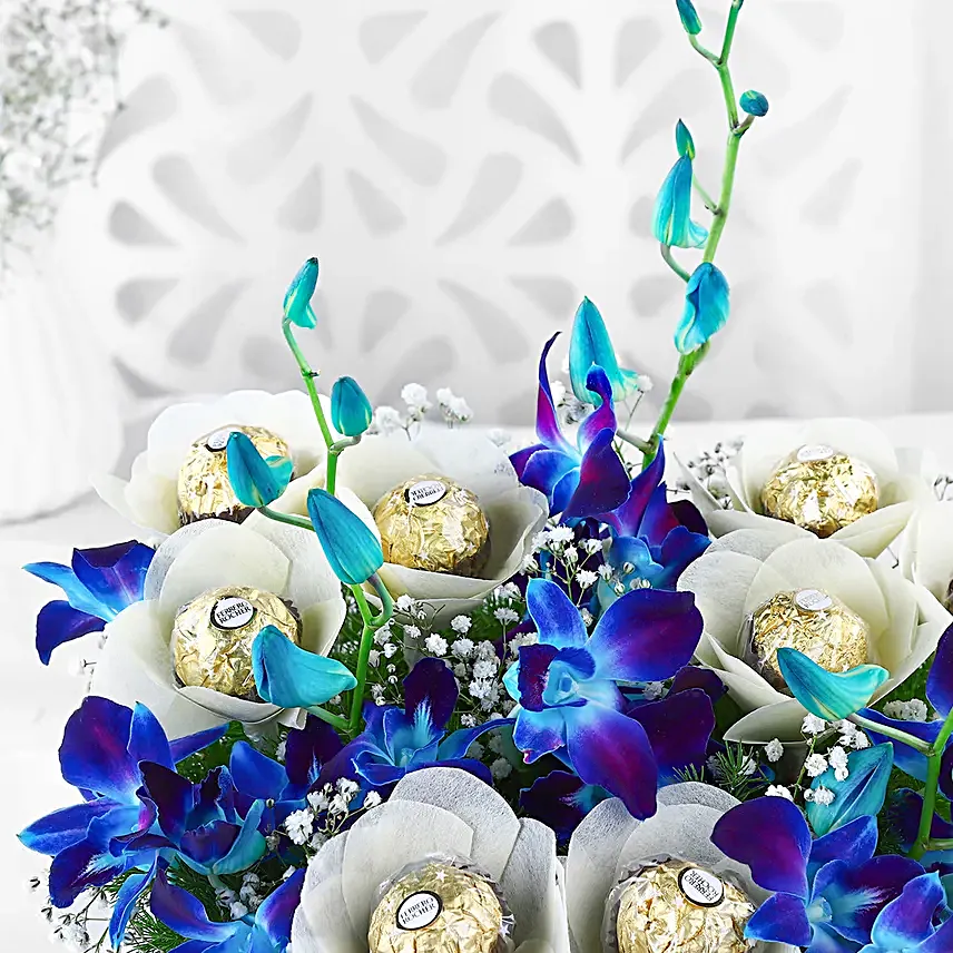 Blissful Blue Orchid Delight