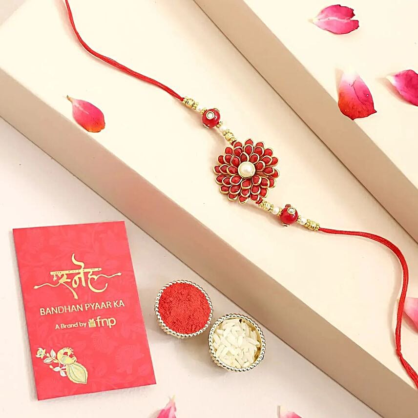 Blooming Affection Ethnic Rakhi