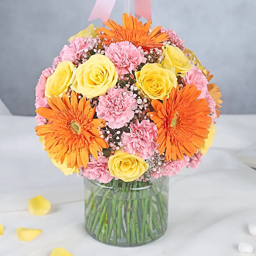 Blooming Birthday Floral Jar