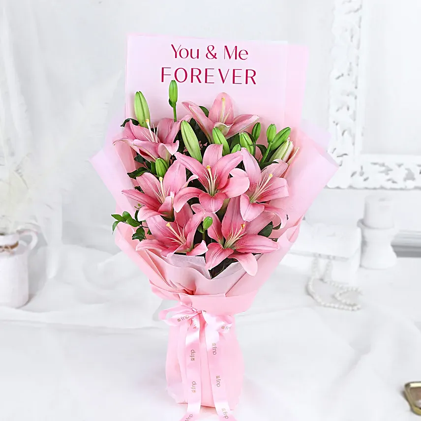Blooming Together Always Lily Bouquet