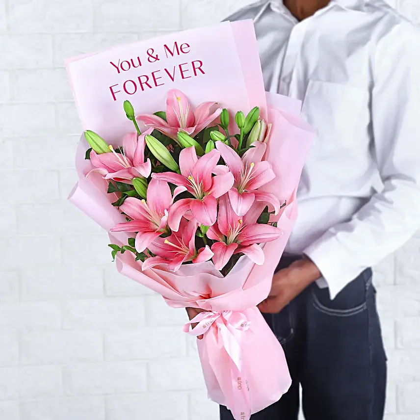 Blooming Together Always Lily Bouquet