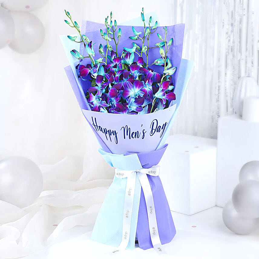 Blue Orchid Personalised Wish Bouquet for Men