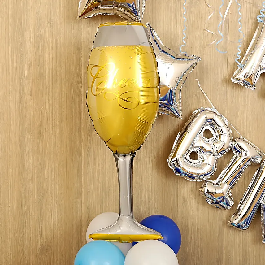 Blue Themed Birthday Décor