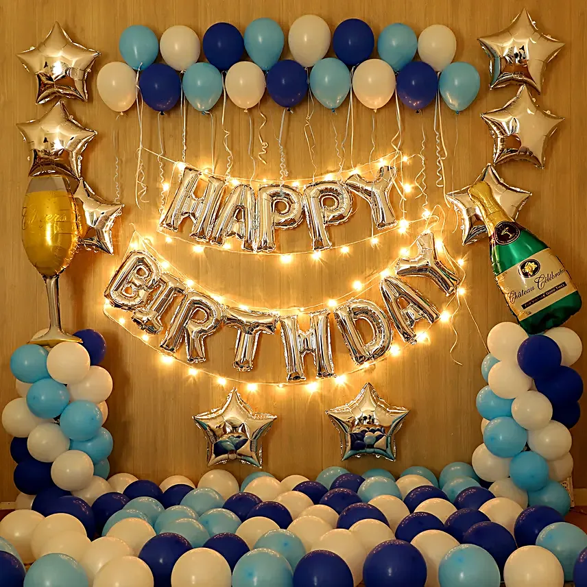 Blue Themed Magical Birthday Décor