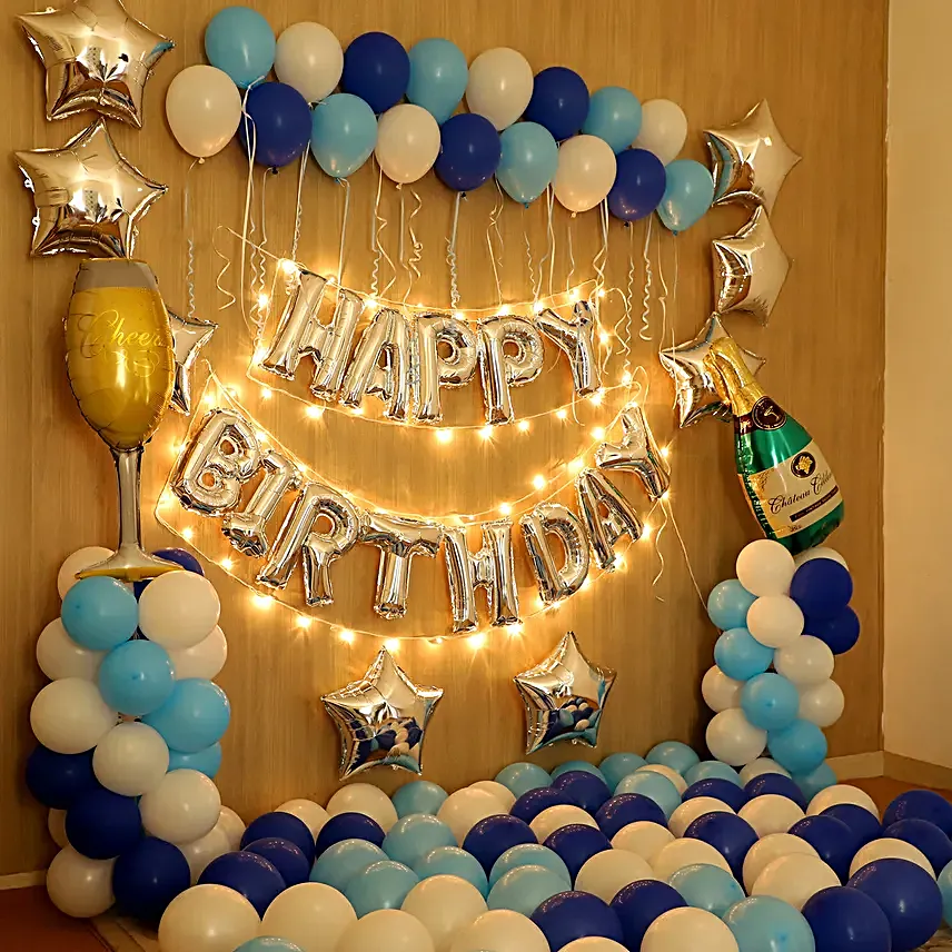 Blue Themed Magical Birthday Décor