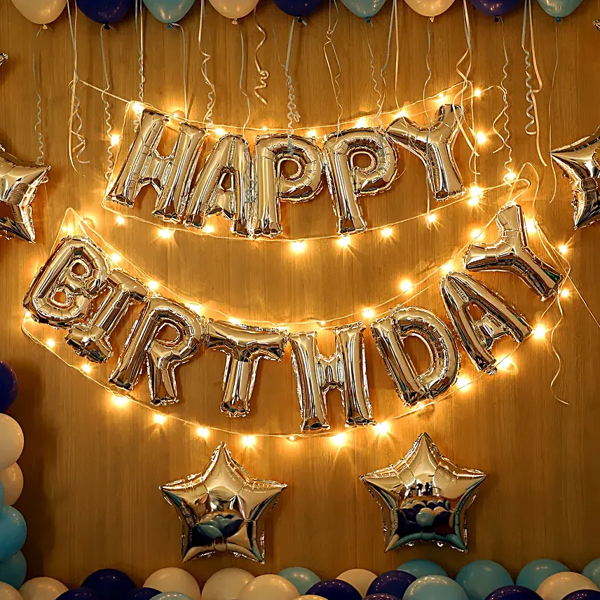 Blue Themed Magical Birthday Décor