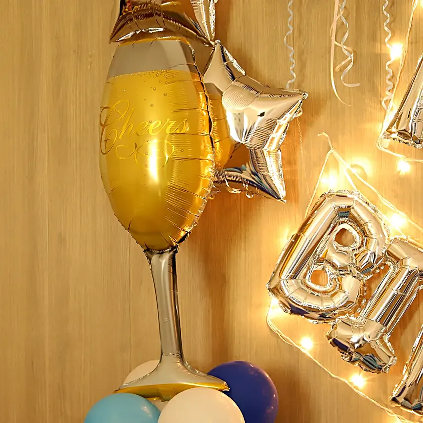 Blue Themed Magical Birthday Décor