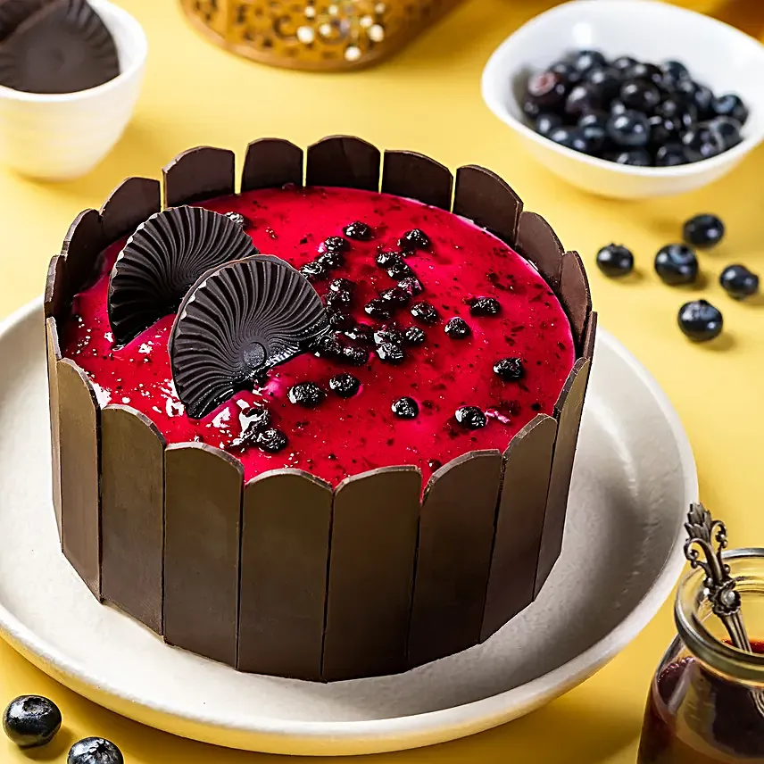 Blueberry Designer Cake Eggless Half Kg
