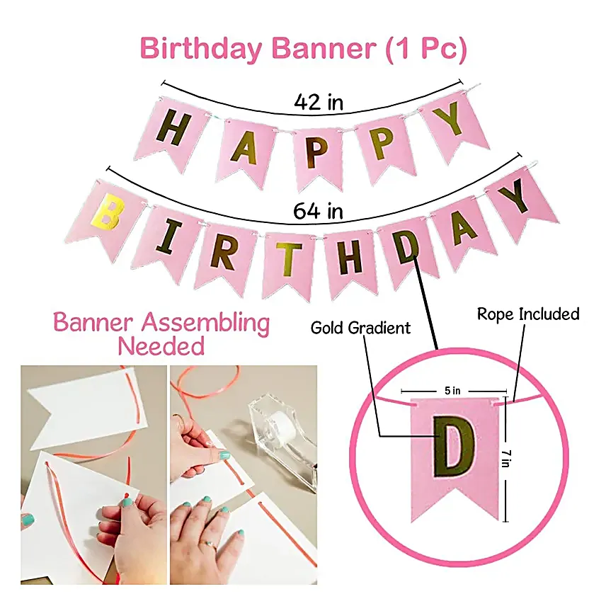 Blushing Beauty Birthday Decoration