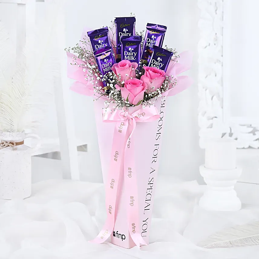 Blushing Chocolate Bouquet For Her