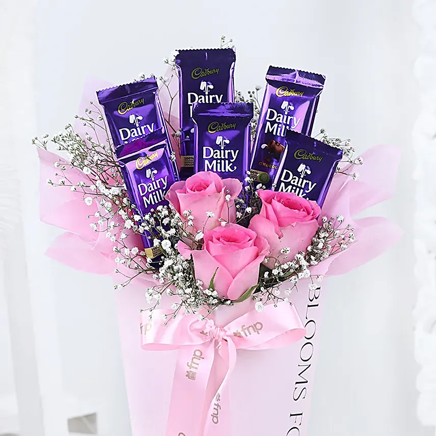 Blushing Chocolate Bouquet For Her
