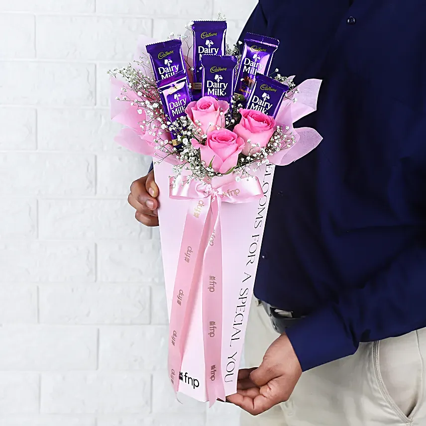 Blushing Chocolate Bouquet For Her