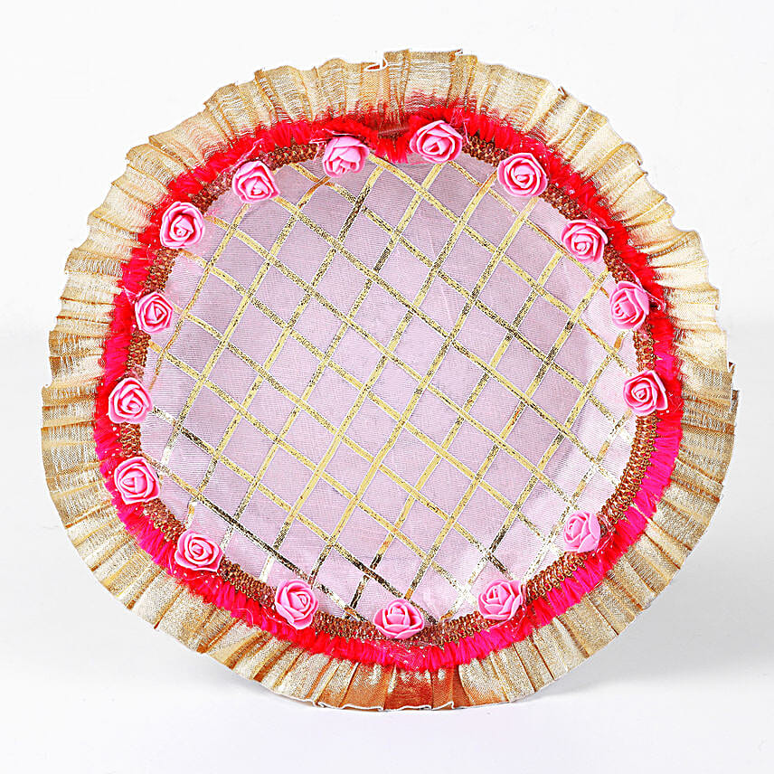 Blushing Pink Karwa Chauth Thali Set