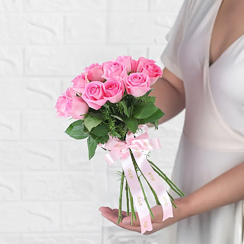 Blushing Sensation Rose Bouquet