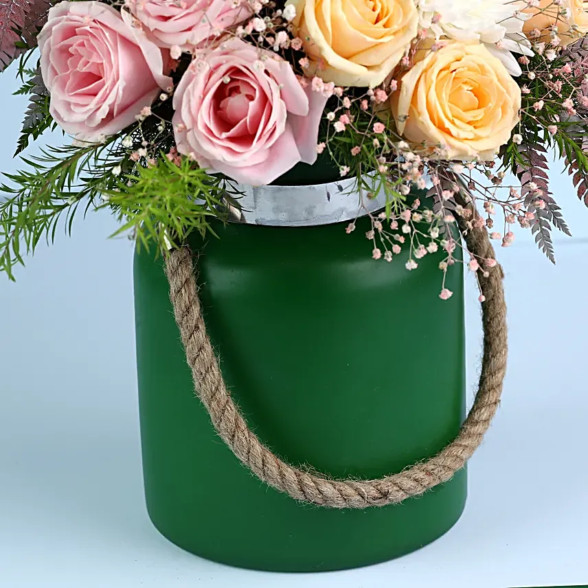 Boho Inspired Floral Vase