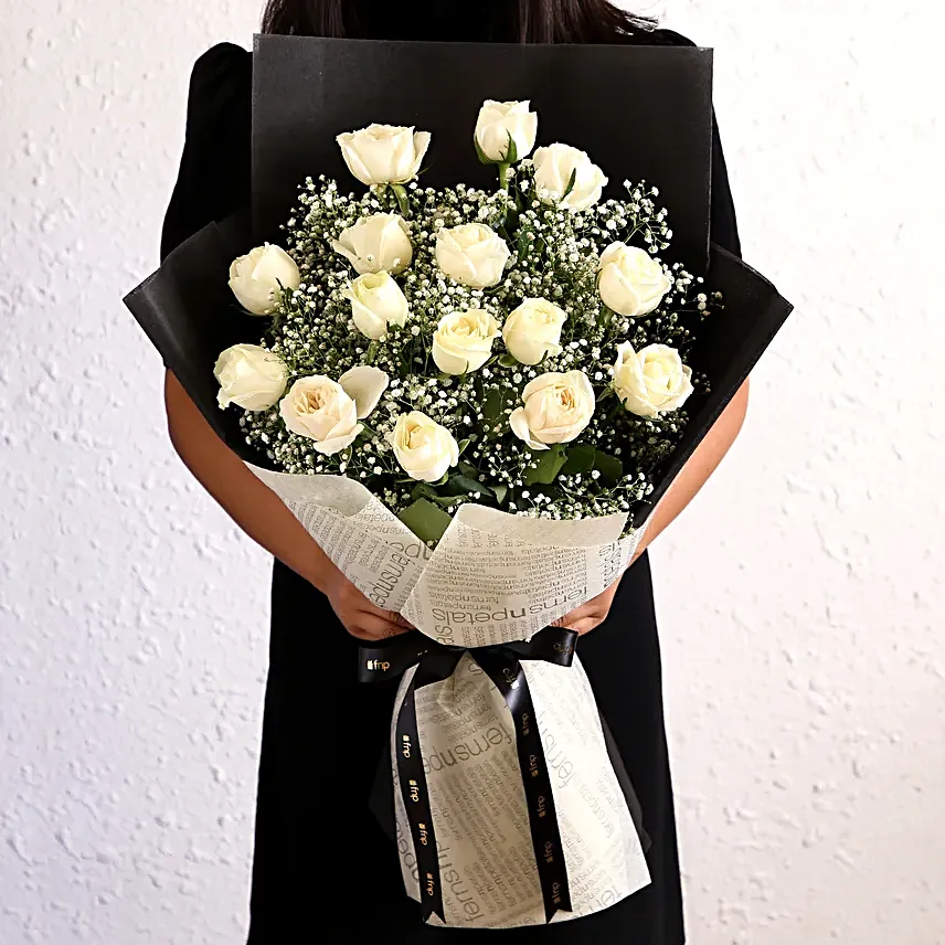 Bold Beautiful Roses Bouquet Ferrero Rocher Box