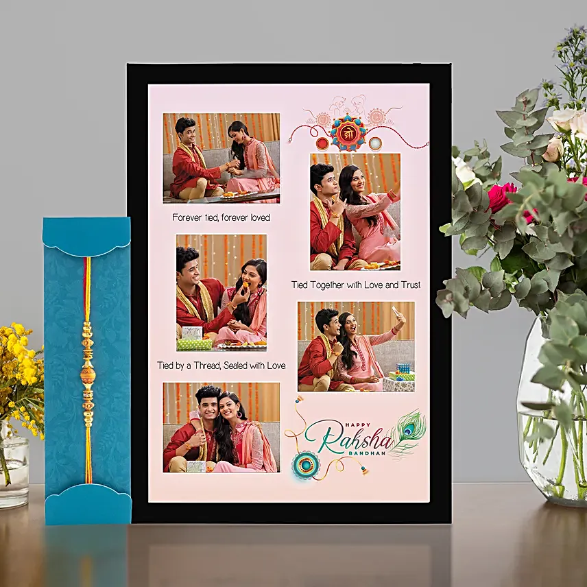 Bond of Love Rakhi N Personalised Photo Frame