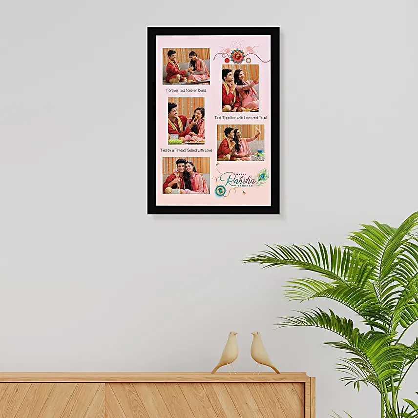 Bond of Love Rakhi N Personalised Photo Frame
