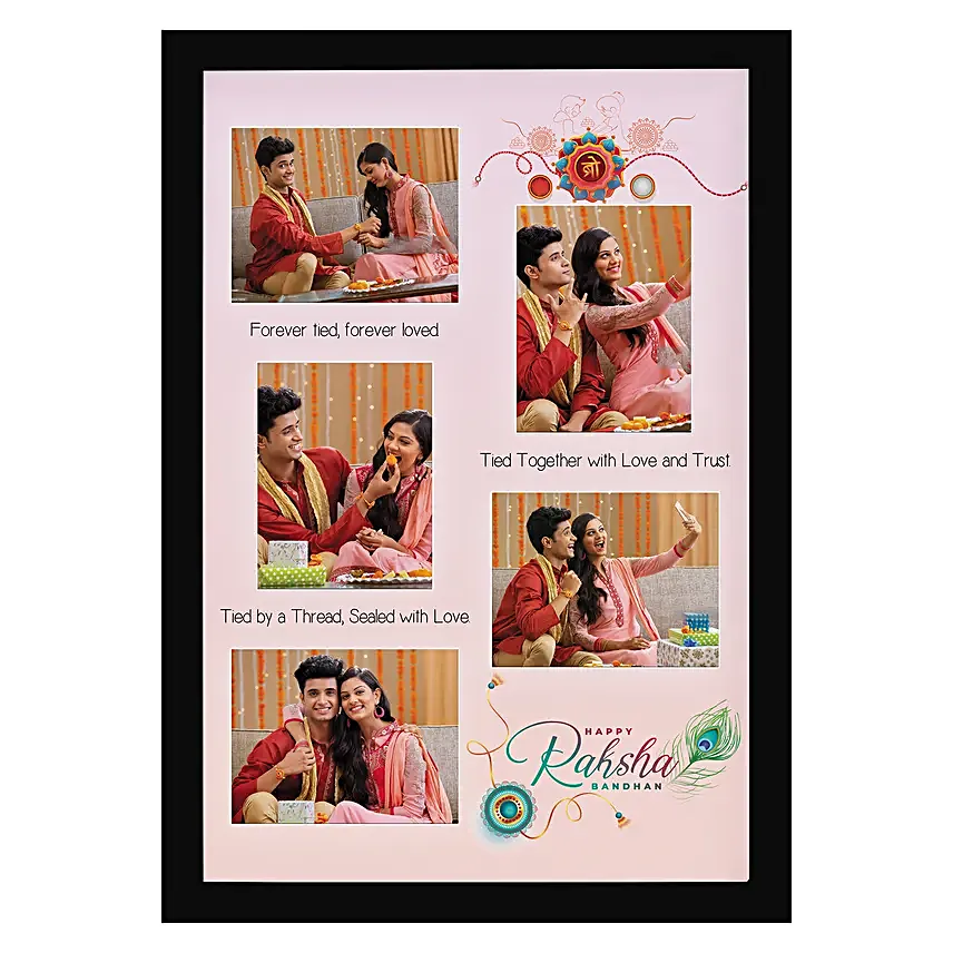 Bond of Love Rakhi N Personalised Photo Frame
