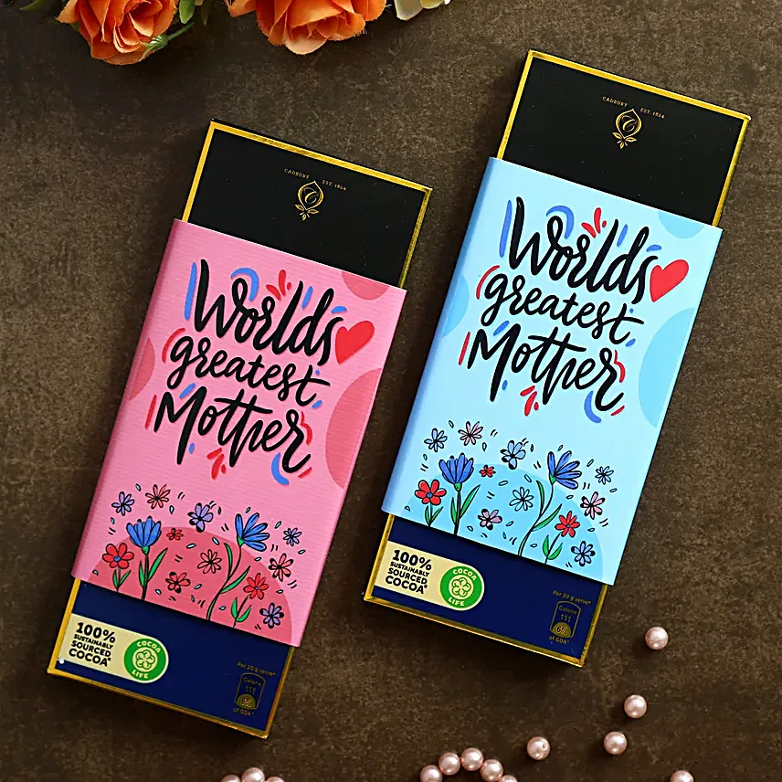 Bournville Dark Chocolate In Worlds Greatest Mother Sleeve