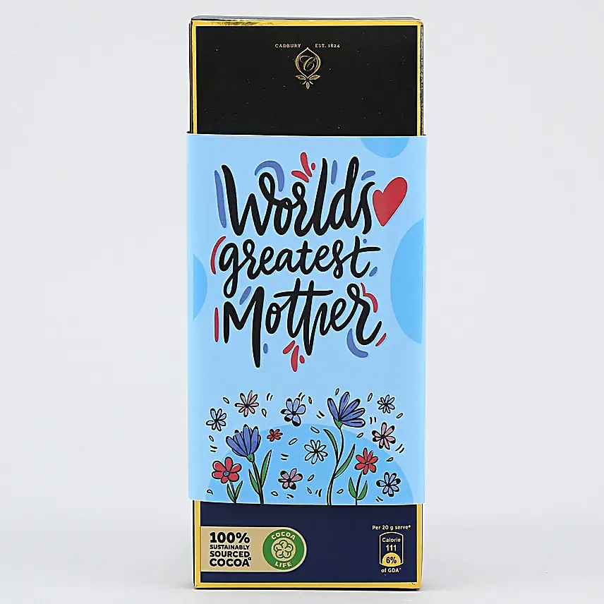 Bournville Dark Chocolate In Worlds Greatest Mother Sleeve