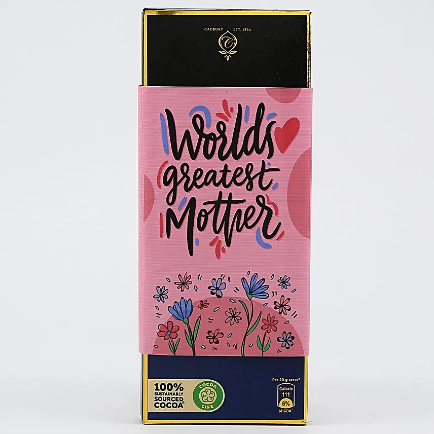 Bournville Dark Chocolate In Worlds Greatest Mother Sleeve
