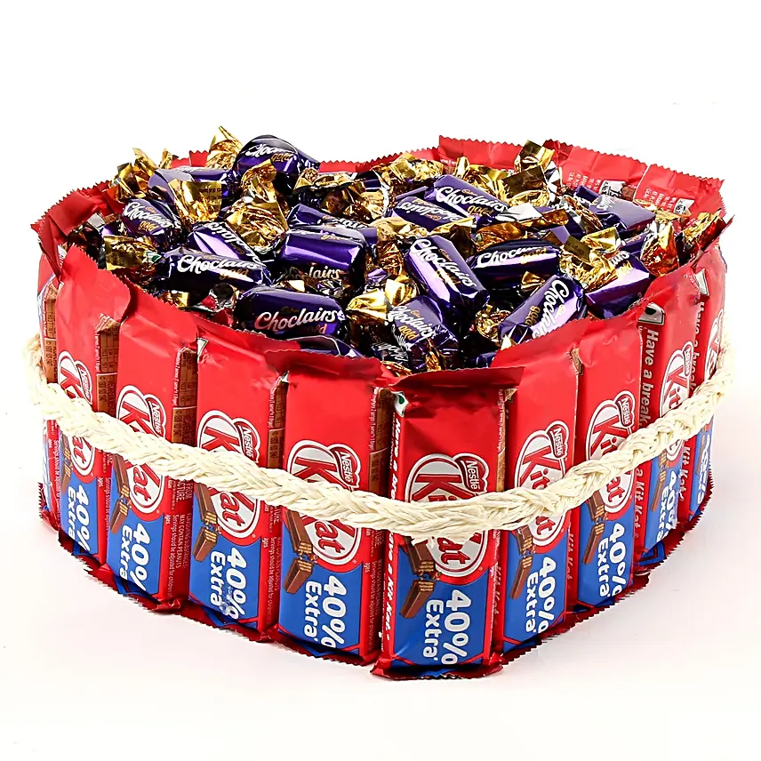 Kitkat Choclairs Heart Pie