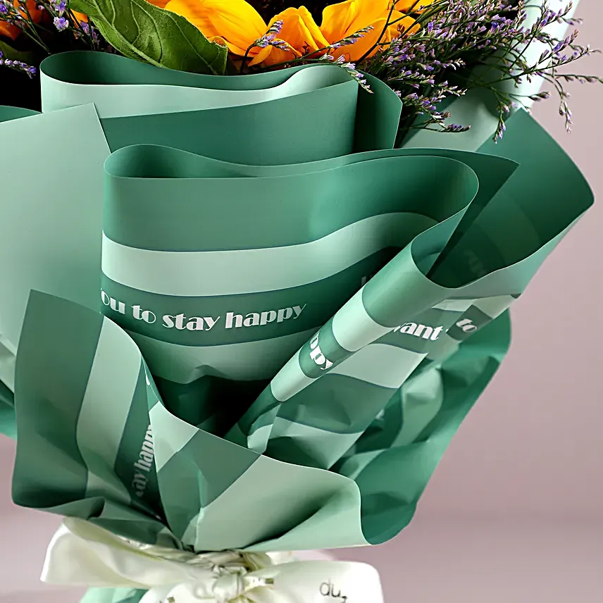 Bright Sunflowers Bouquet