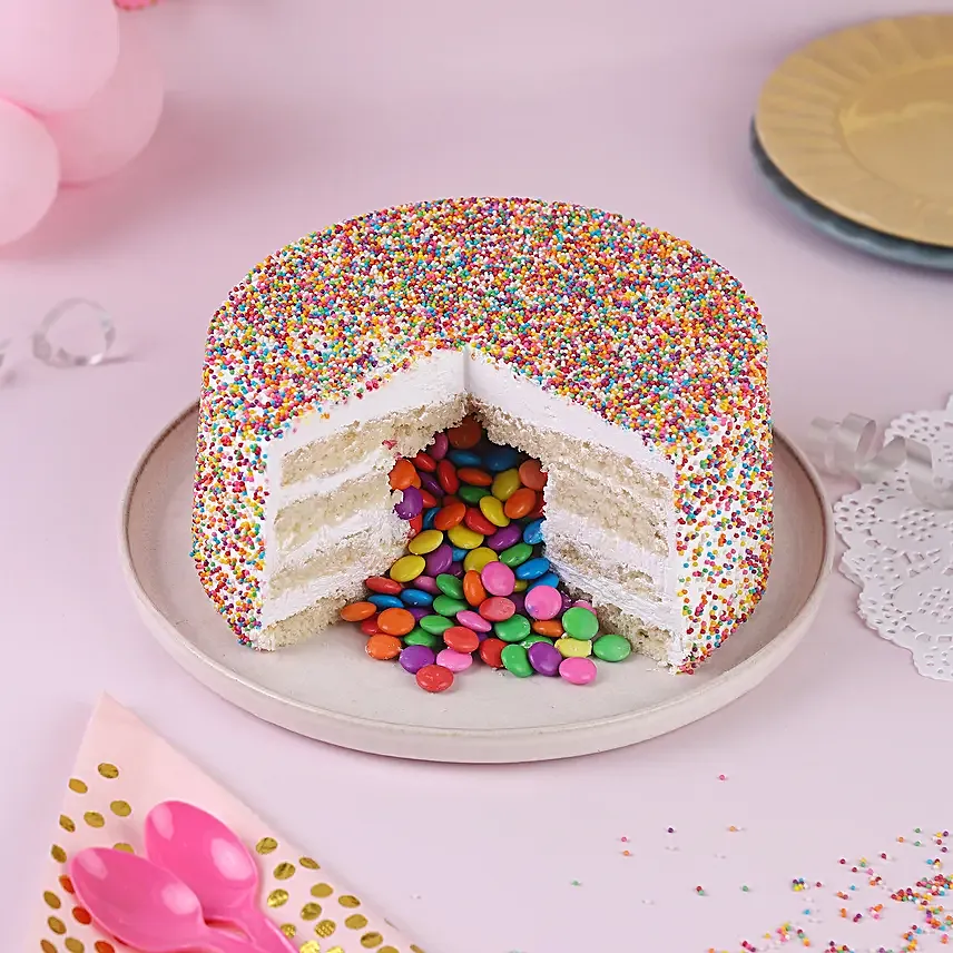 Bursting With Delight Cream Cake
