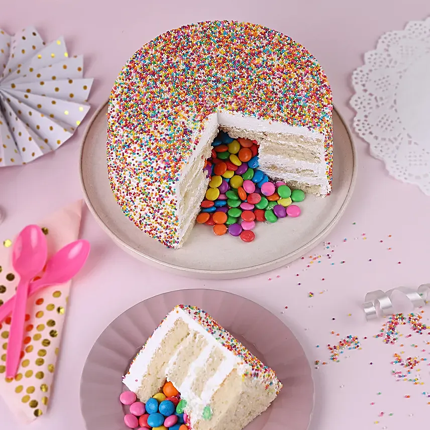 Bursting With Delight Cream Cake