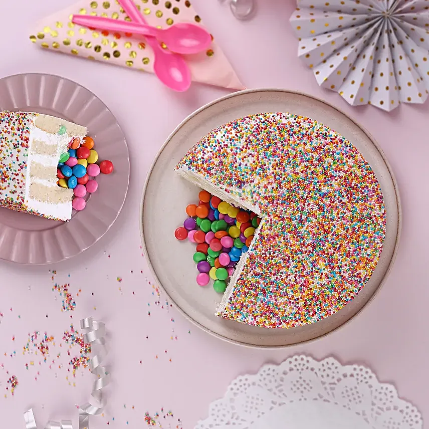 Bursting With Delight Cream Cake