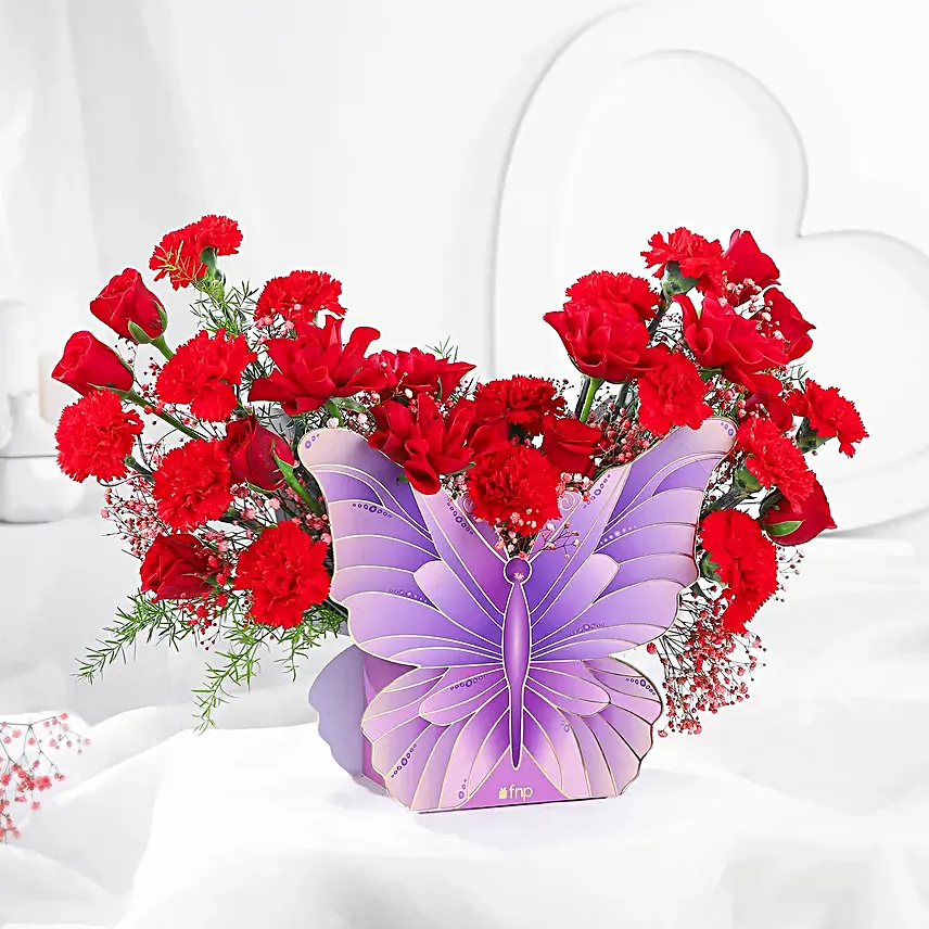 Butterfly Kiss Rosy Blooms