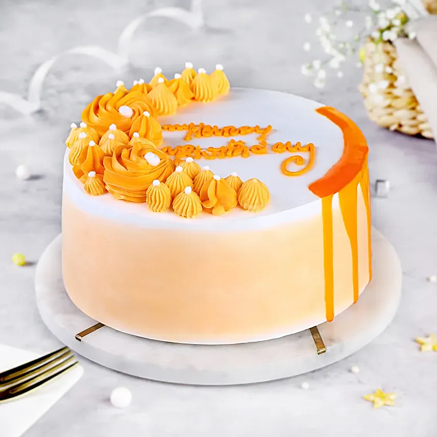 Butterscotch Crunch Eggless Cake Half Kg