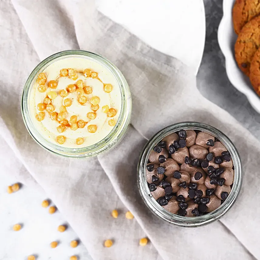Butterscotch N Chocochip Jar Cakes Delight