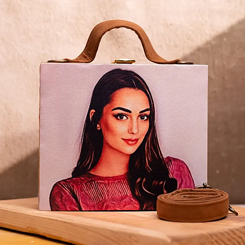 Caricature Suitcase Style Clutch Bag