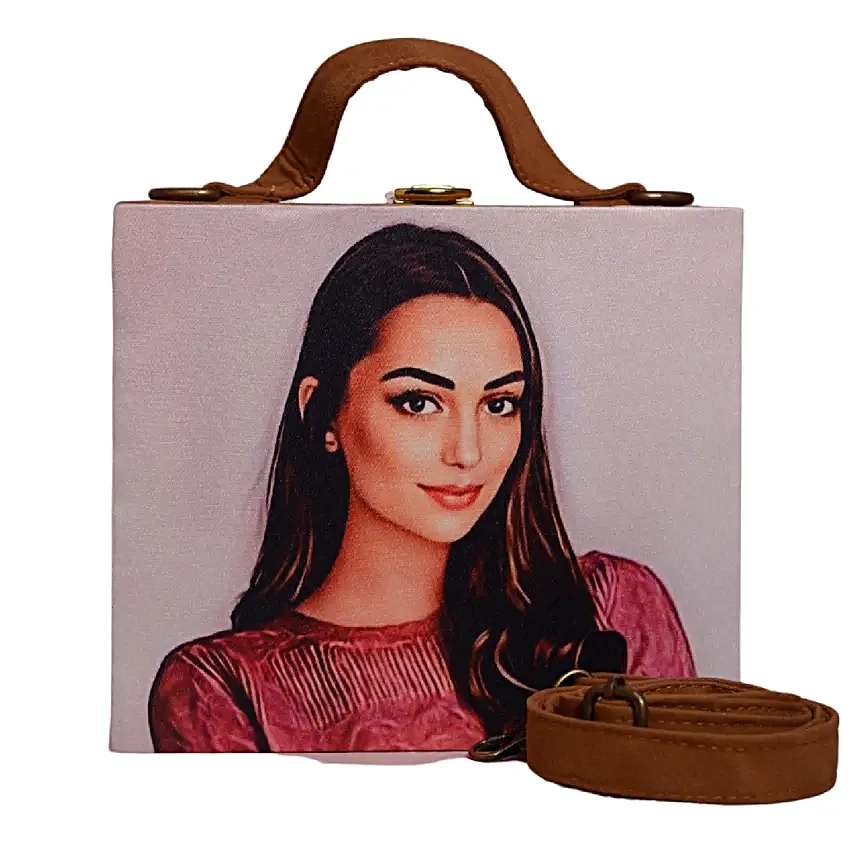 Caricature Suitcase Style Clutch Bag